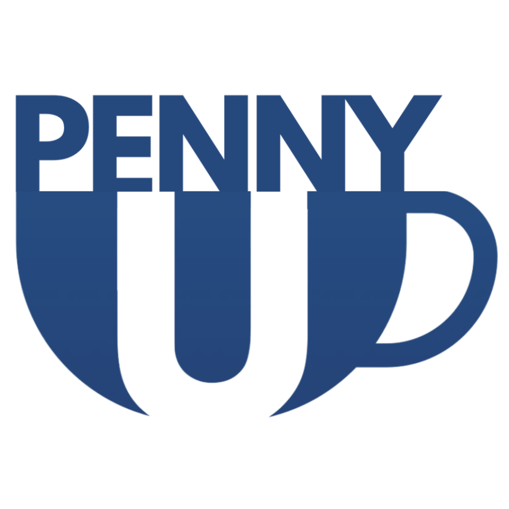 PennyU logo for the monthly English book club in Wroclaw.